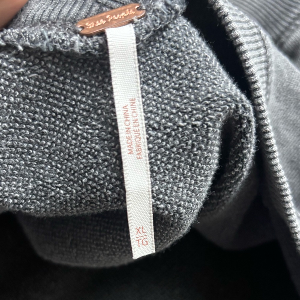 Free People Dark Gray Sweatshirt - Picture 10 of 12
